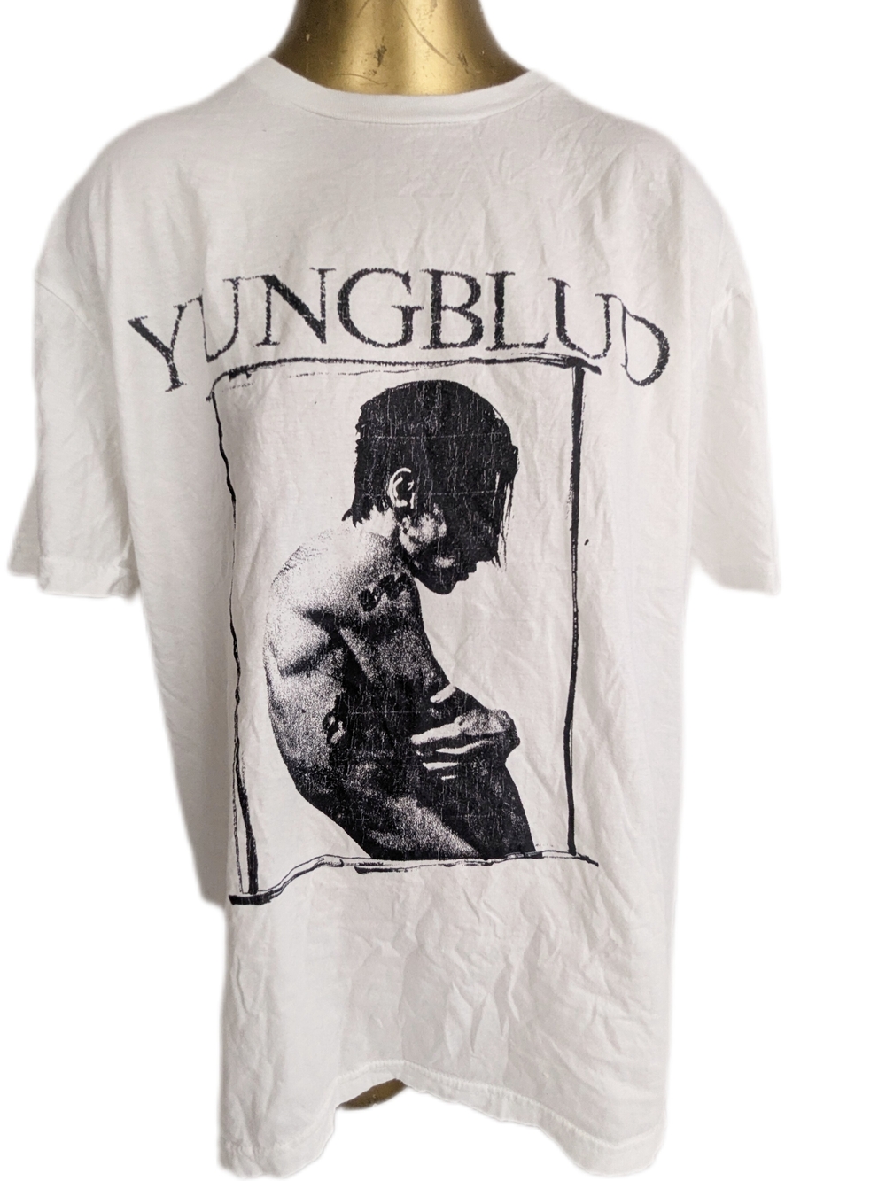 YUNGBLUD Idols Photo White Tee Shirt Size Large